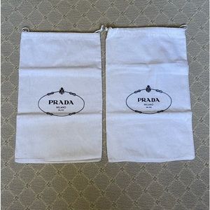 2 - Authentic - Prada - Dust Bags - New